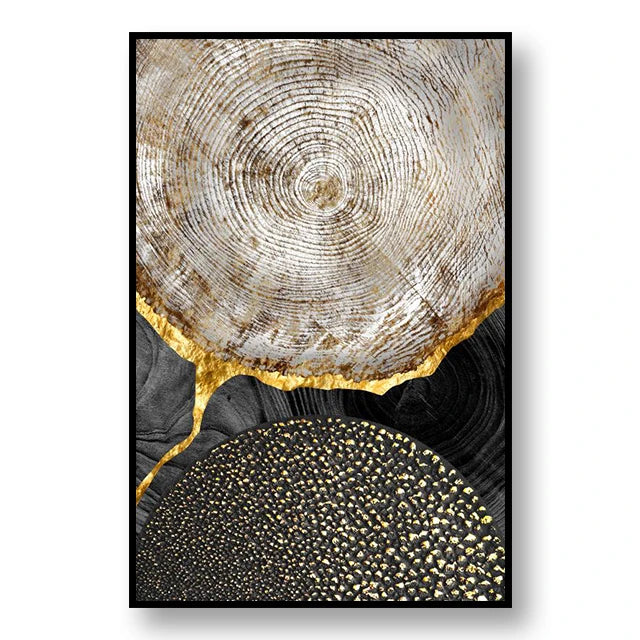 Abstract Annual Ring Decoration Mural Light Luxury Minimalist Style Poster BedRoom Wall Art Canvas Painting Home Decor Aesthetic