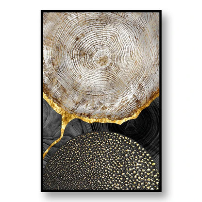 Abstract Annual Ring Decoration Mural Light Luxury Minimalist Style Poster BedRoom Wall Art Canvas Painting Home Decor Aesthetic