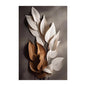 Wabi-Sabi-Nordic Light Painting, Luxury Flower Leaf Wall Art, Canvas Painting, Living Room, Home Decor