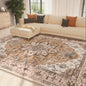 VIKAMA Boho Luxury Floral Loop-Pile Carpet - Chic Bohemian Area Rug for Living Room & Bedroom, Durable Non-Slip Mat Home Decor