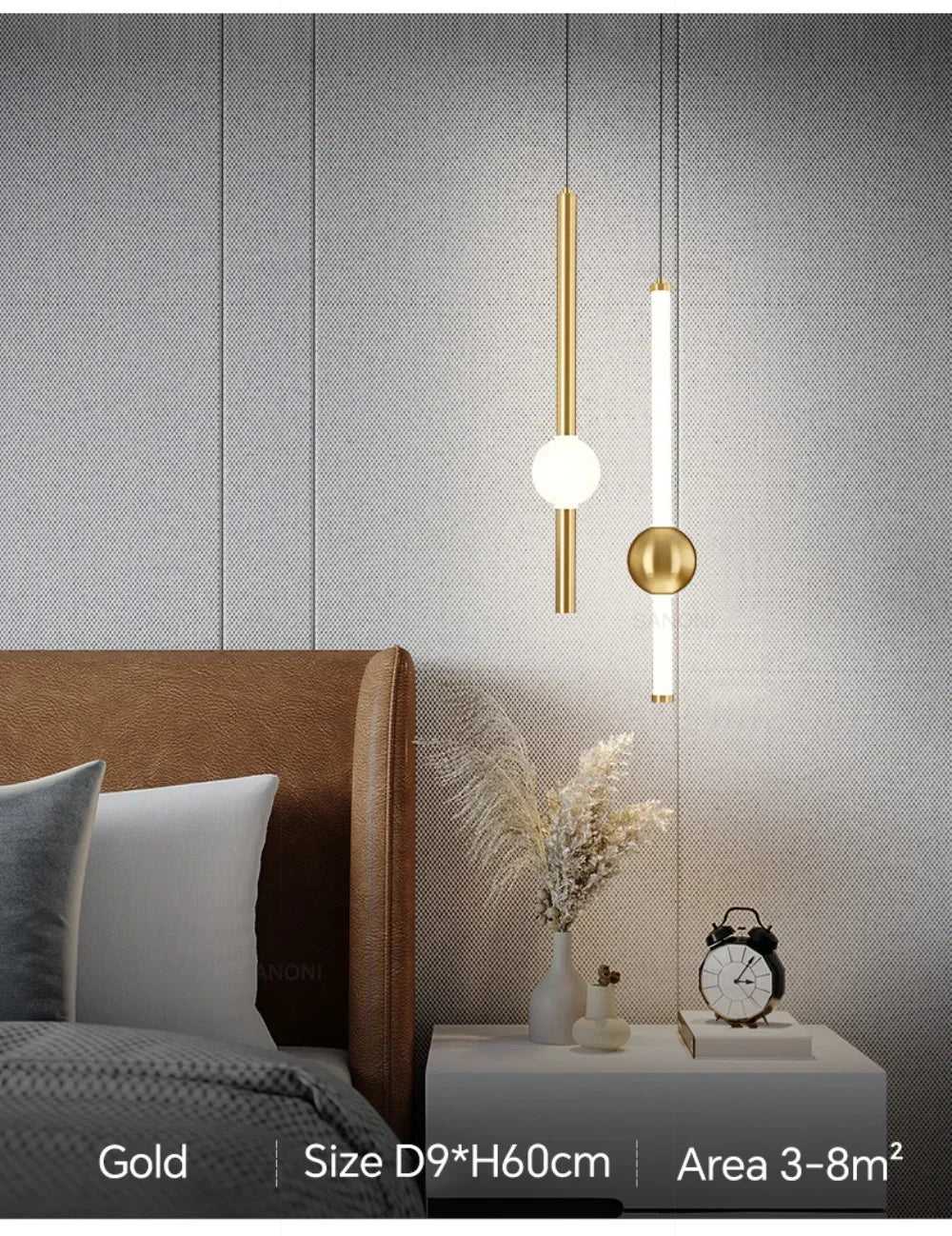 Modern Simple LED Pendant Lamp Living Room Bedroom Bedside TV Background Kitchen Island Restaurant Home Decor Lighting Fixture
