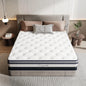 Vesgantti 11 Inch Pocket Sprung Mattress with Breathable Foam and Individually Pocket Spring - Medium, Luxury Box Top Collection
