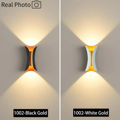 JoollySun Wall Light Outdoor Lamp Home Decor Lighting for Balcony Garden LED Waterproof Aluminium Modern Wall Mounted Sconces