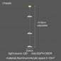Led Staircase Pendant Lamp Modern Circular Lotus Leaf Living Room Chandelier Designer Villa Style Large Penthouse Chandelier