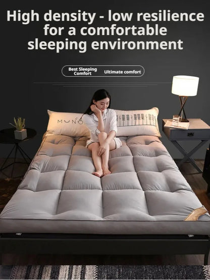 Foldable summer soft cushion quilt tatami bed thickened soft mattress Feather down mattress