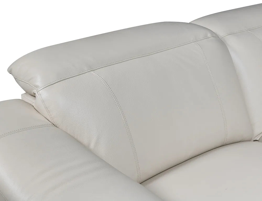 Italian Leather Furniture Set Living Room Electric Motion Sectional Power Recliner Sofa