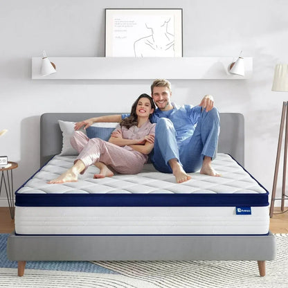 Mixed Spring Mattress with Comfortable Foam and Pocket Coil 12 Inch Box Full Mattress