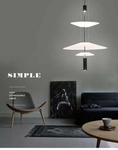 SANDYHA Modern Flying Saucer Style Chandeliers House Home Decor Led Pendant Lamps Kitchen Living Room Bedroom Interior Lighting