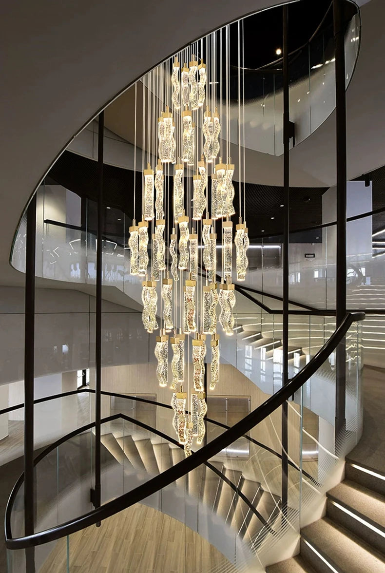 Nordic home decoration, stair chandelier, living room bedroom and dining room Pendant lights, ceiling light, indoor lighting