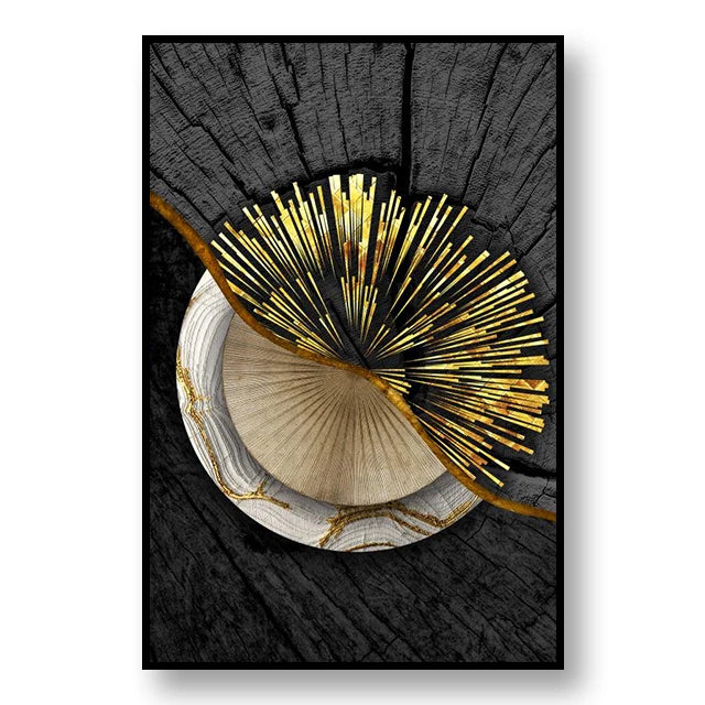 Abstract Annual Ring Decoration Mural Light Luxury Minimalist Style Poster BedRoom Wall Art Canvas Painting Home Decor Aesthetic