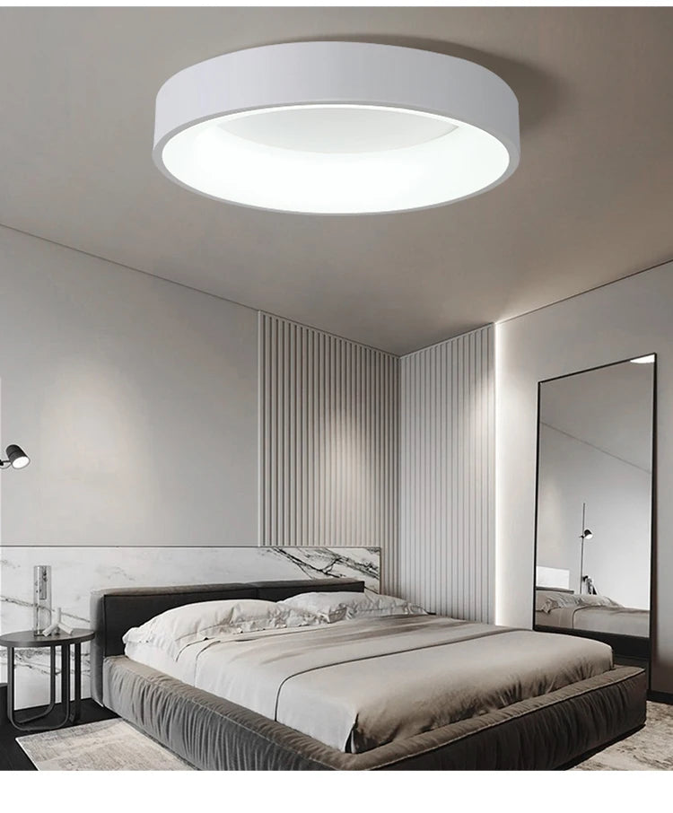 White Grey Modern led Ceiling Lights For Living Room Bedroom Dining Room dimmable Lamp indoor round sqaure Fixtures Lustres