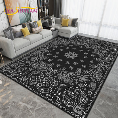 Persia Bohemia Nordic  Area Rug Large,Carpet Rug for Living Room Bedroom Sofa Doormat Decoration,kids Play Non-slip Floor Mat 3D