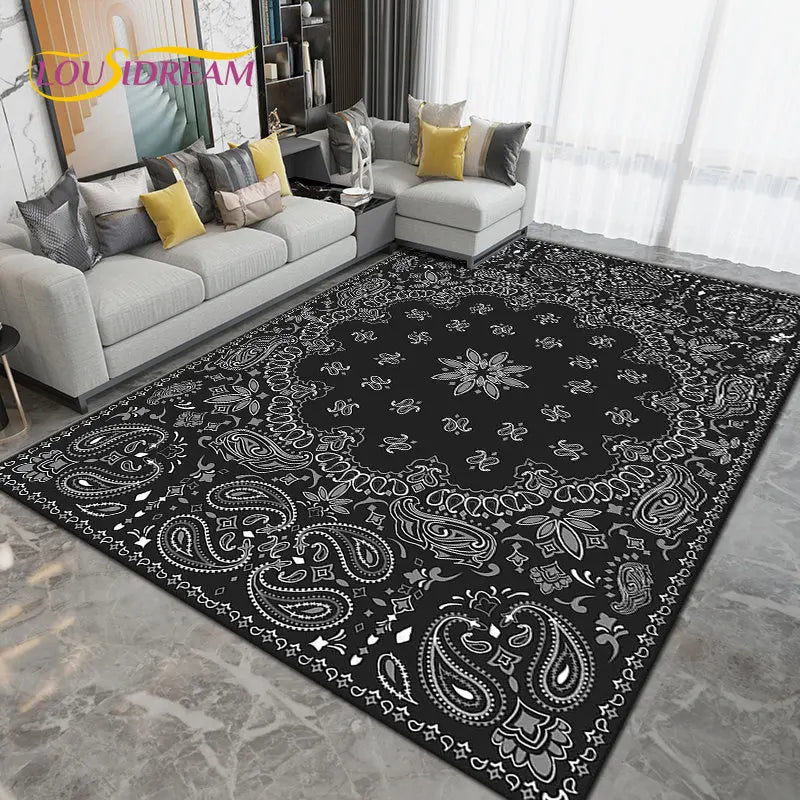 Persia Bohemia Nordic  Area Rug Large,Carpet Rug for Living Room Bedroom Sofa Doormat Decoration,kids Play Non-slip Floor Mat 3D