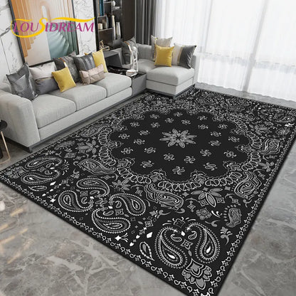 Persia Bohemia Nordic  Area Rug Large,Carpet Rug for Living Room Bedroom Sofa Doormat Decoration,kids Play Non-slip Floor Mat 3D