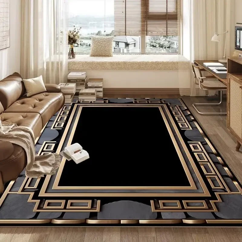 Retro Versace Style CARPET FOR LIVE ROOM Non-slip Bedroom Soft Large Rug Hall Decoration Washable Floor Mats Customizable Ковер
