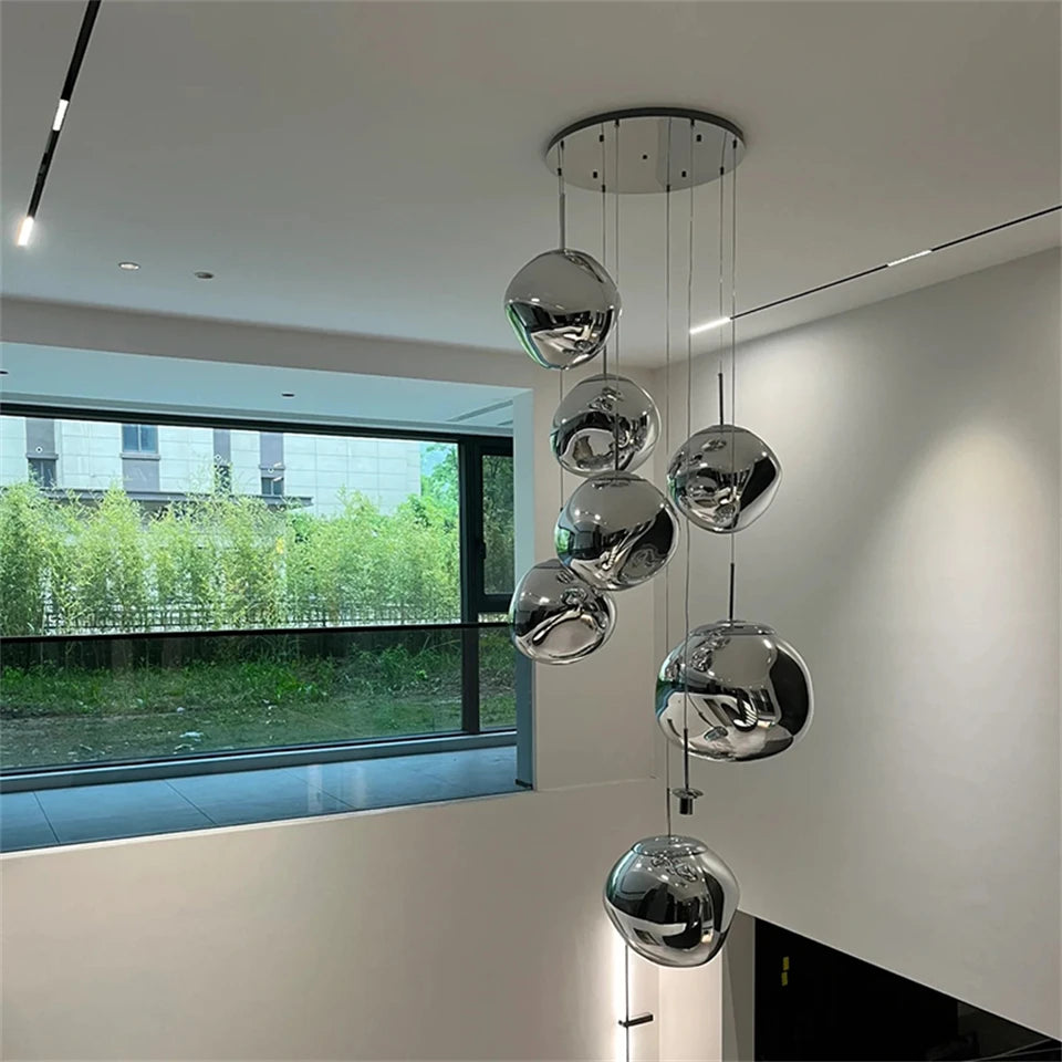 Nordic Lava Loft LED Pendant Light Modern Light PVC Lighting Living Room Indoor Decor Home Fixtures Kitchen Hanging Pendant Lamp