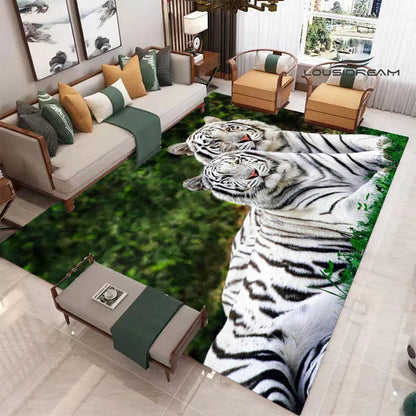 3D tiger printed carpet Fashion yoga mat Photography prop room decor  area rug  carpets for living room