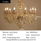 Luxury Home Crystal Chandeliers Villa Lighting for Living Room Decorate Ceiling Pendant Lamps Indoor Hanging Led Lights Fixture