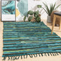 Cotton Tassel Carpet Rug Handmade Bedroom Rug Bedside Floor Mat Entrance Doormat Stripe Kitchen Mat Machine Washable Bath Rug