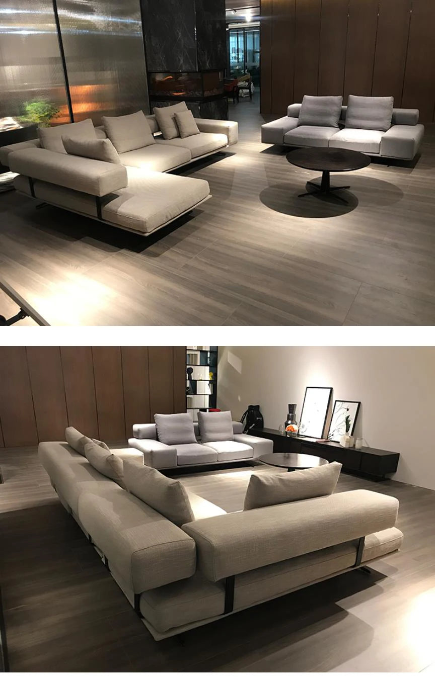 Living Room Furniture Recliner Feather Leather Sofa Sets Sectional Sofa Set