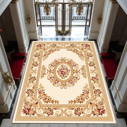 Black Gold High-end Luxury Carpet Living Room Large Area Rug Europe and America Home Decoration Bedroom Rug Washable Floor Mat
