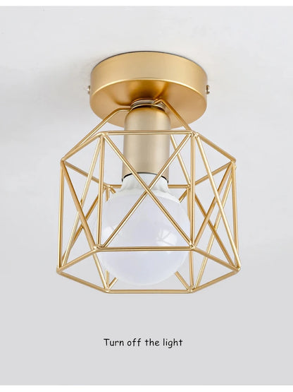 Industrial Pendant Light Adjustable Hanging Lamp for Ceiling Light Fixture Metal Cage Chandelier Lighting for Island Dining Room