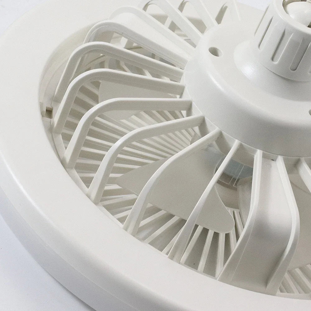 Favorable Discount White Light Round Mini Fan Lamp with Smart Remote Control Chandelier Ceiling Fan Light