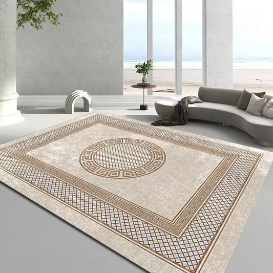 European Style Luxury Large Area Decor Rugs Home Frame Pattern Living Room Carpets Bedroom Lounge Coffee Tables Soft Floor Mat