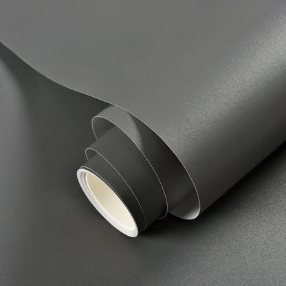 80cm Solid Color Decorative Film PVC Self Adhesive Wall Paper Furniture Renovation Stickers Kitchen Cabinet Waterproof Wallpaper