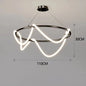 Post-Modern Restaurant Notes Long Hose Lamp Creative Bar Cafe Shop Art Front Desk Designer Chandeliers