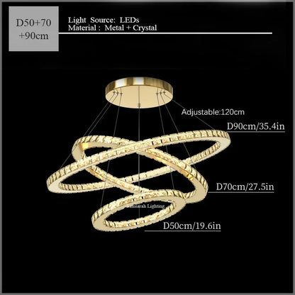2024 Modern Crystal Ceiling Hanging Chandeliers for Living Dining Table Room Bedroom Lamps Home Decorations Pendant Light Lustre