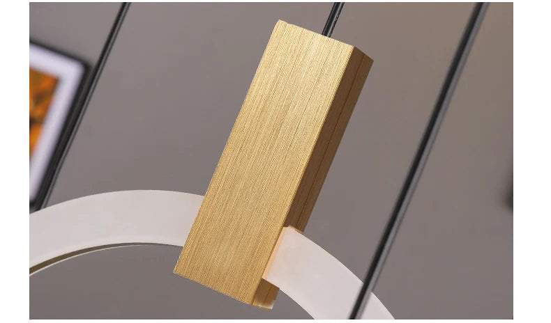 Nordic bedside circular small chandelier, modern and minimalist restaurant chandelier, fashionable bar and study light