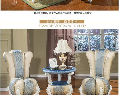 European-Style Leisure Chair Coffee Table Three-Piece Living Room Sofa Couch Balcony Table and Chair Living Room