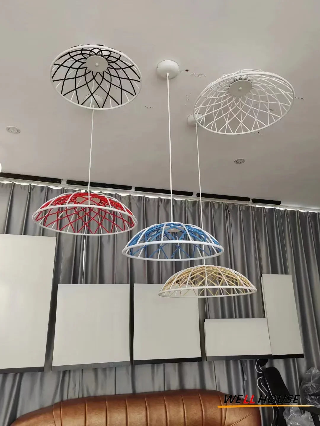 Designer Skynest Pendant Light Foscarini Mesh Macaron Lamp Living Room Staircase Restaurant Bar Chandelier Home Decor Aesthetic