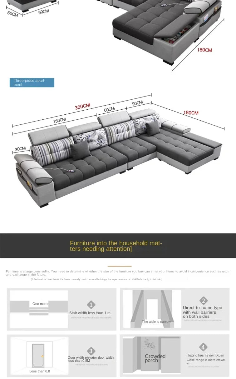 Gray Large Wood Sofas Filler Waterproof Design Lazy Lounges Puffs Couch Salon Recliner Luxury Canape Salon Furniture Home