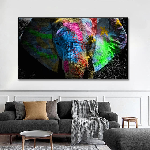 Large Size Lion Leopard Animals Posters African Elephant Tiger Wall Picture Canvas Painting One Piece Home Decoration No Frame