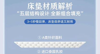 Latex mattress cushion Home bedroom tatami bed mat floor bedding sleeping mat Dormitory student single sponge mat