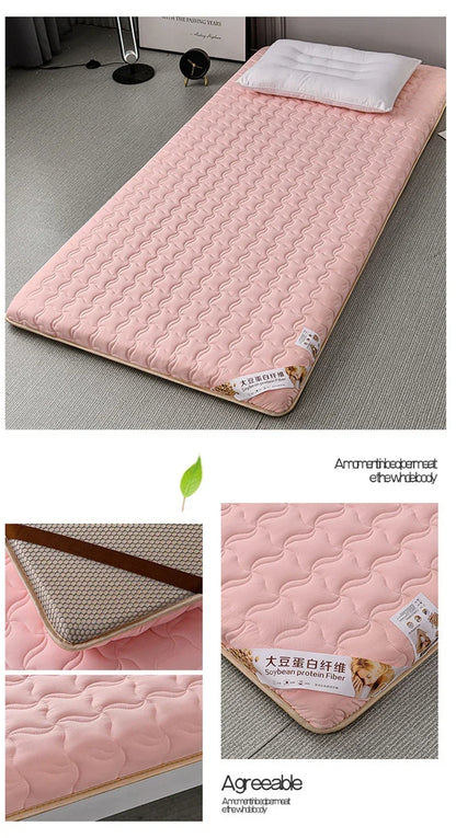 Bed Mattresses Toppers Comfortable Memory Foam Breathable Antibacterial Cushion Folding Mattress Quilt Sleeping Tatami Mats