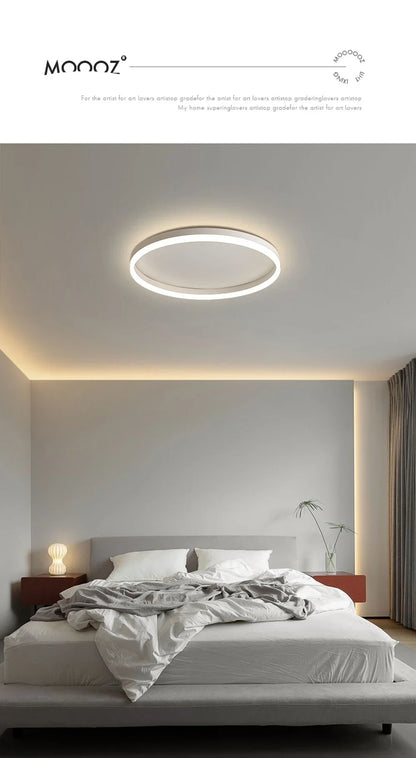 Modern LED Ceiling Lamp Chandelier for Living Dining Room Kitchen Bedroom Nordic Simple Round Home Decor Lighting Fixture Luster