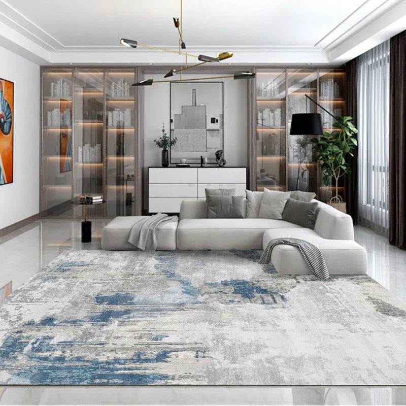 Light Luxury Splashing Ink Living Room Large Area Carpet Bedroom Decor Rugs Non-slip Floor Mat Lounge Rug Hotel Lobby Carpets