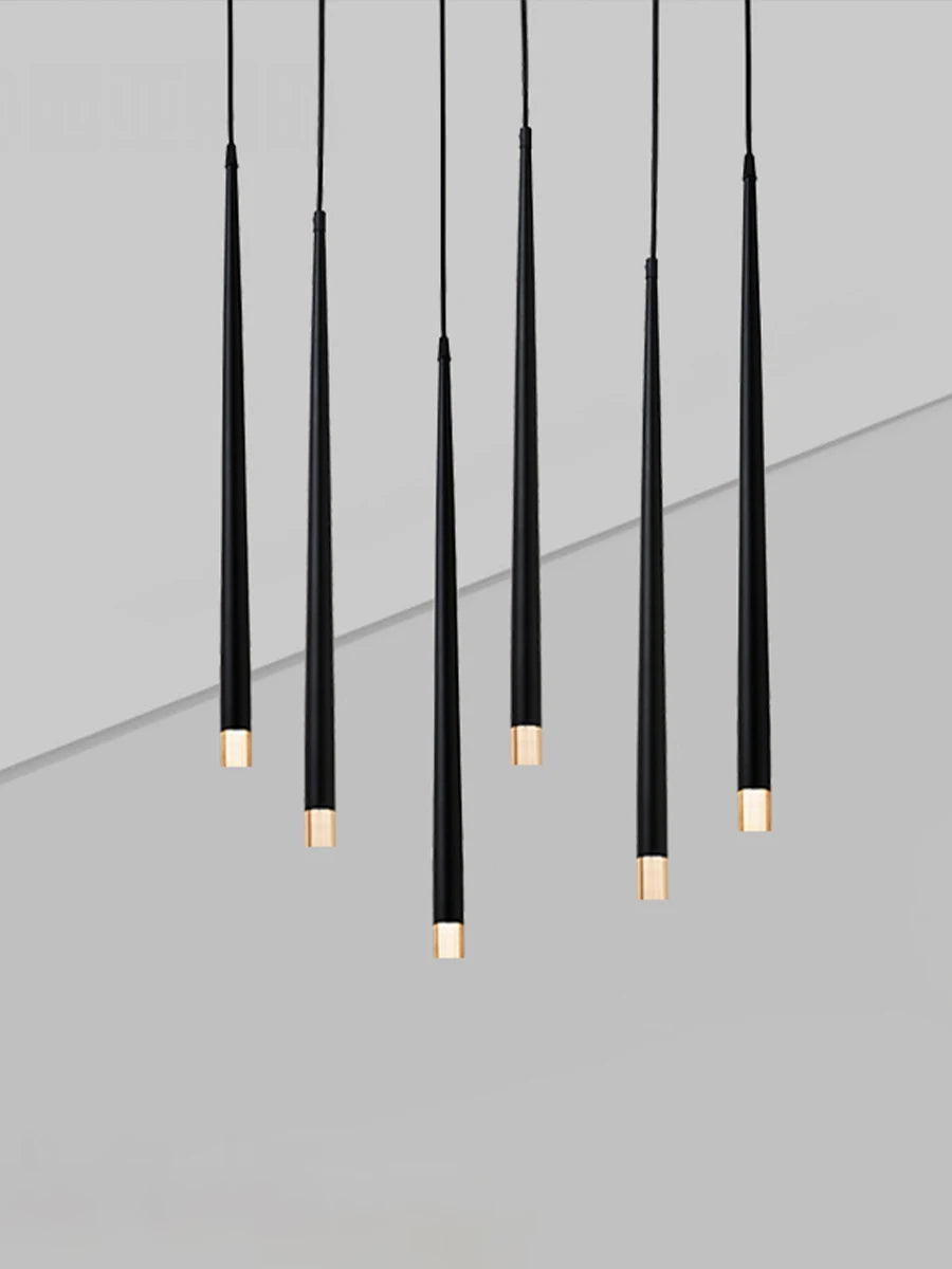 Modern LED Pendant Lights Dimmable 3cm Conical Aluminum & Acrylic Home Hang Lamp Dining Living Room Bar Cafe Droplight Fixture
