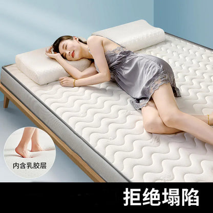Latex mattress cushion Home bedroom tatami bed mat floor bedding sleeping mat Dormitory student single sponge mat