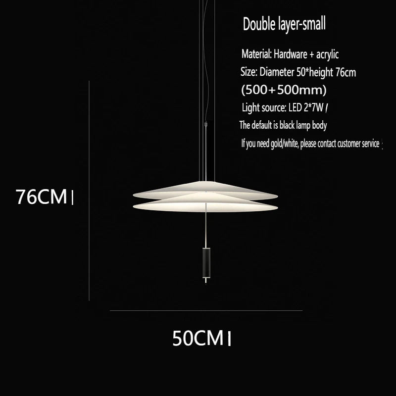 Modern Flying Saucer LED Pendant Lights Personality Home Decor Hanging Lamp Dining Table Bar Living Room Artistic UFO Chandelier
