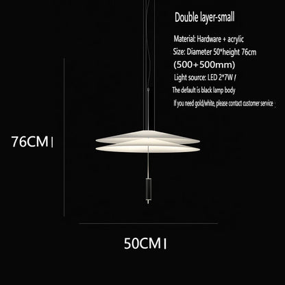 Modern Flying Saucer LED Pendant Lights Personality Home Decor Hanging Lamp Dining Table Bar Living Room Artistic UFO Chandelier