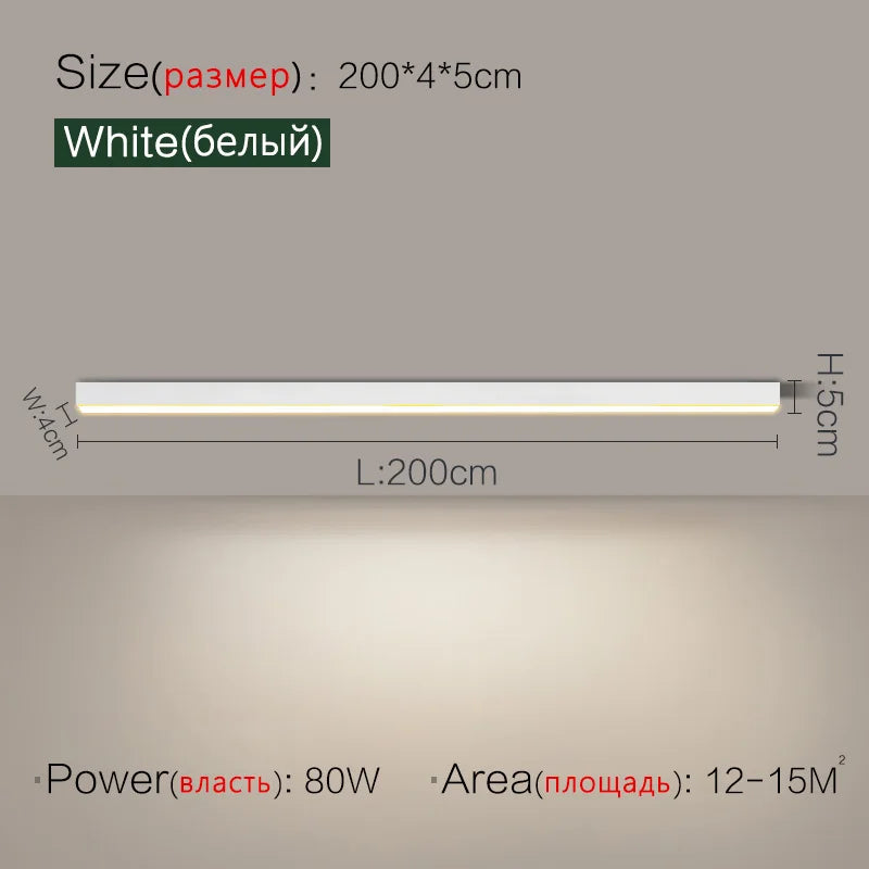 Ceiling lamps for kitchen, living room, ceiling lights led bedroom, dining room, Nordic modern aisle, balcony strip light