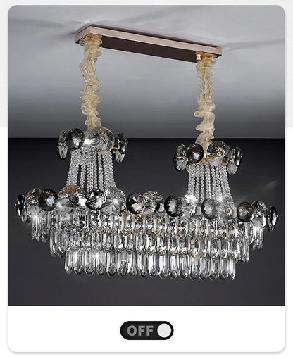 2024 Modern Large Luxury Living Room Chandeliers for Staircase Designer Crystal Pendant Lamps Home Decor Lighting Lustre Fixture