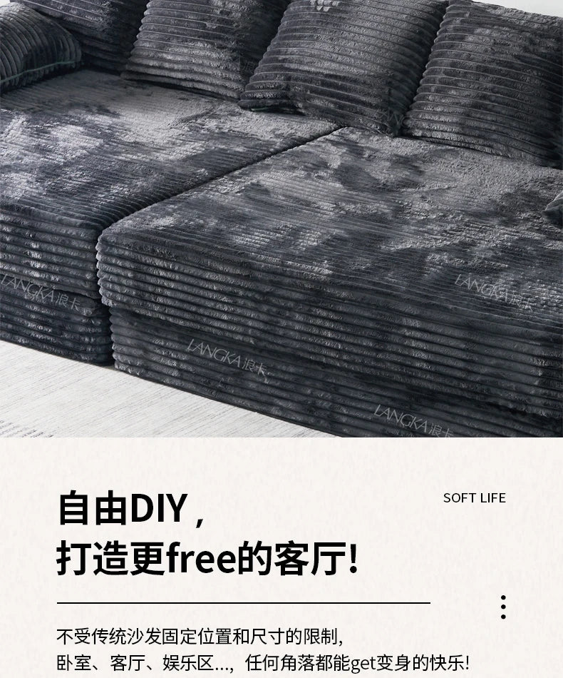 Bed Luxury European Sofa Armrest Adults Villa Floor Vacuum Compressed Couch Living Room Recliner Divano Sottovuoto Furniture