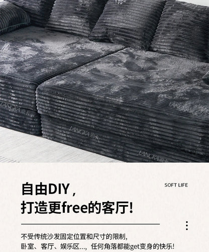 Bed Luxury European Sofa Armrest Adults Villa Floor Vacuum Compressed Couch Living Room Recliner Divano Sottovuoto Furniture