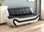 Creamy White Leather Couches for Living Room, Sectional Sofa Living Room Furniture Sets, Sofa and Loveseat Set, Sofa Couch Set