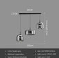 Glass LED Pendant Light for Kitchen, Restaurant, Hanging Lamp, Modern Bedroom, Bedside Shop Decoration, Ceiling Chandeliers, Lustres Decor